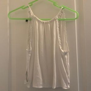 h&m size 2 white tank top